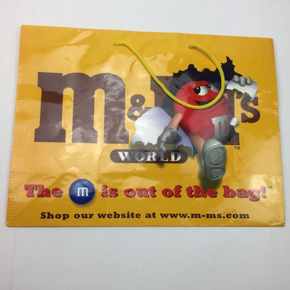 M&M Peanut Yellow Gift Bag Reusable Recycle